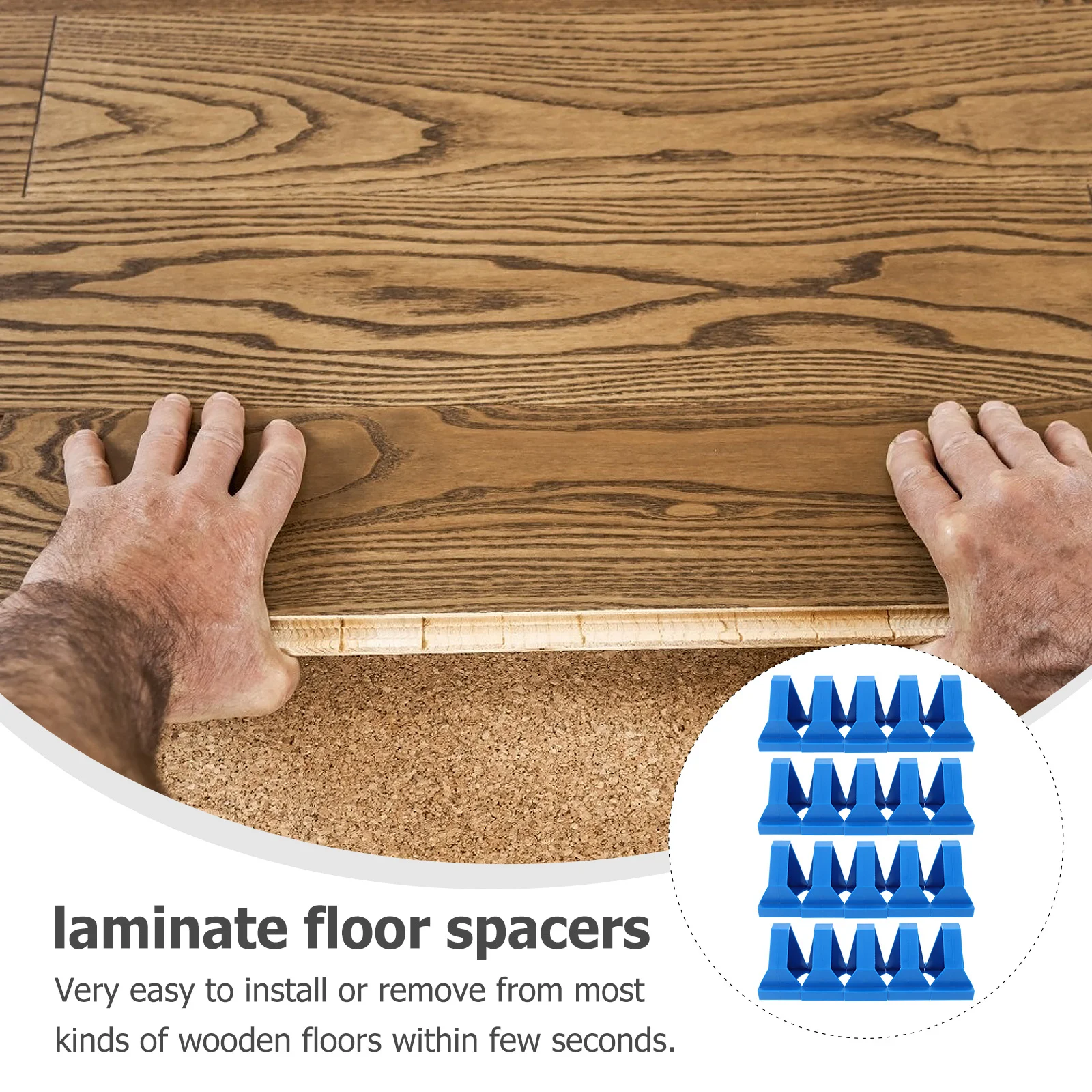 20 قطعة من فواصل تركيب الأرضية، تصميم خاص، أدوات تباعد ثابتة، مجموعة فاصل ABS متينة #4