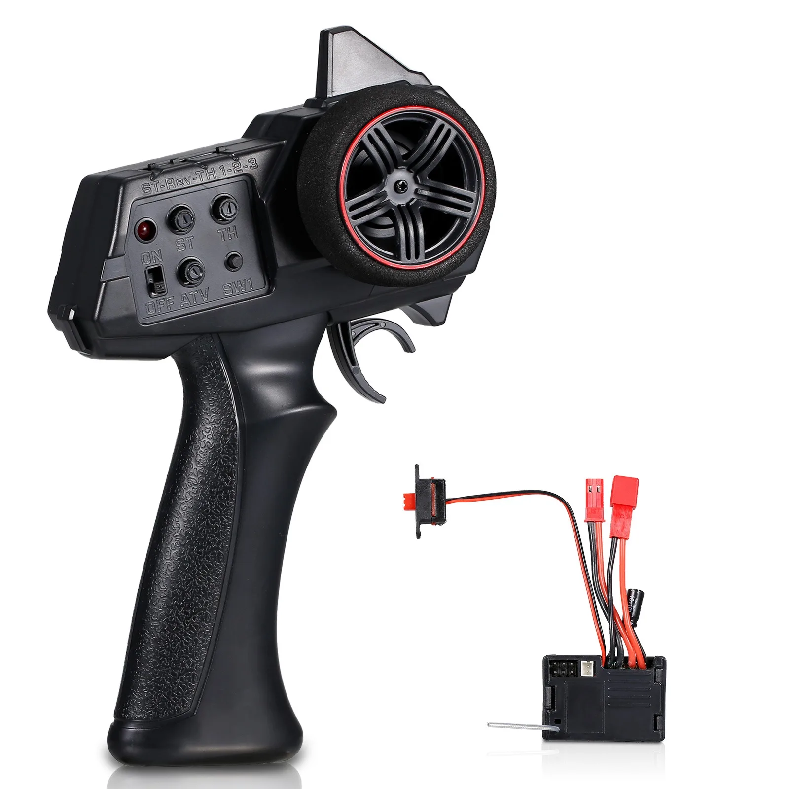 

AX-7S AX7S 2.4G 3CH Transmitter Remote Controller with 2 in 1 Receiver ESC for WPL D12 MN D90 MN99S MN86 RC Car RC BoatA87I