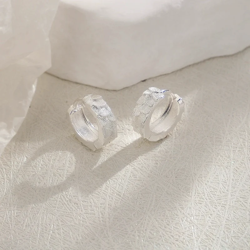 Wave Fish Scale Ear Buckle Simple Fan Circle Fishtail Earrings 2026 New Fashion Ginkgo Leaf Small Earring For Women KOFSAC