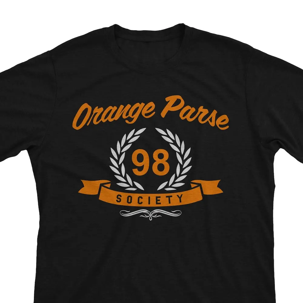 Orange Parse Society Gamer Mmo Sweaty Raiding T Shirt Or