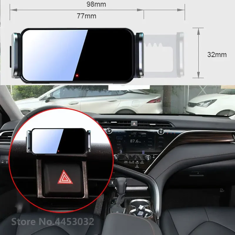 

Электрический автомобильный держатель телефона для Toyota Camry VX60 2017-2020, автомобильный фиксатор, кронштейн GPS, поворот на 360 градусов, прочная база, аксессуары