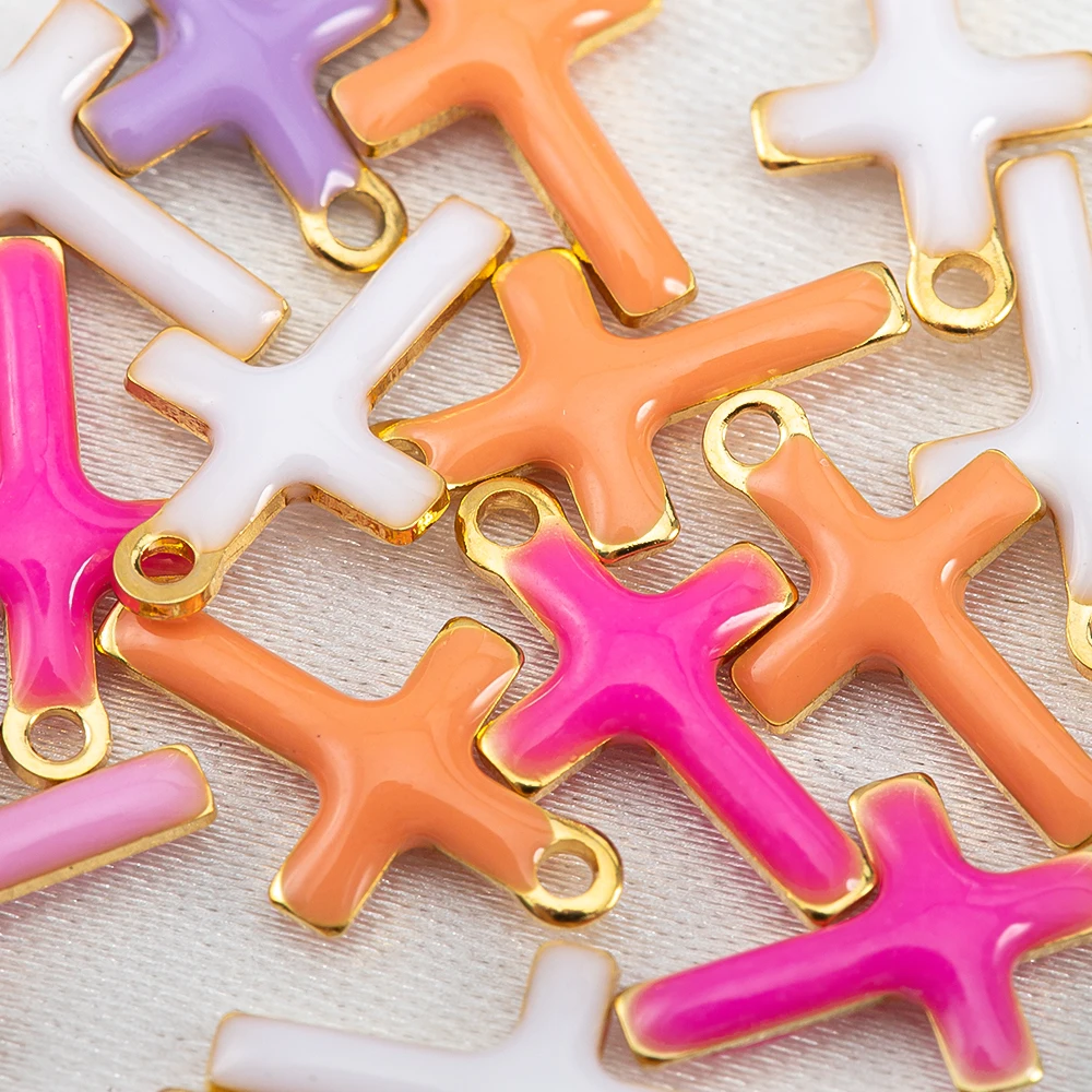 20 Stück Edelstahl Kleine Seestern Charms Fisch Anhänger Emaille DIY Schmuckherstellung Zubehör Erkenntnisse Ozean Halskette Ohrringe – Detail 32