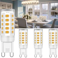 3/8 pack G9 LED Bulbs 3W White/Warm White No-Flicker LED Lamp 33W Halogen Bulb Equivalent Chandelier Pendant Corn Light Bulbs