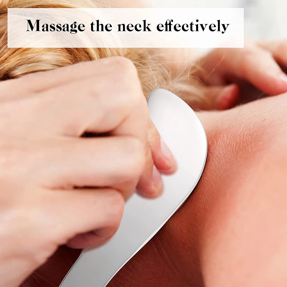 Roestvrijstalen Gua Sha Schraapmassage Tool, IASTM Tools, Spierschraper Fysiotherapie voor zacht weefsel voor rug, nek, benen