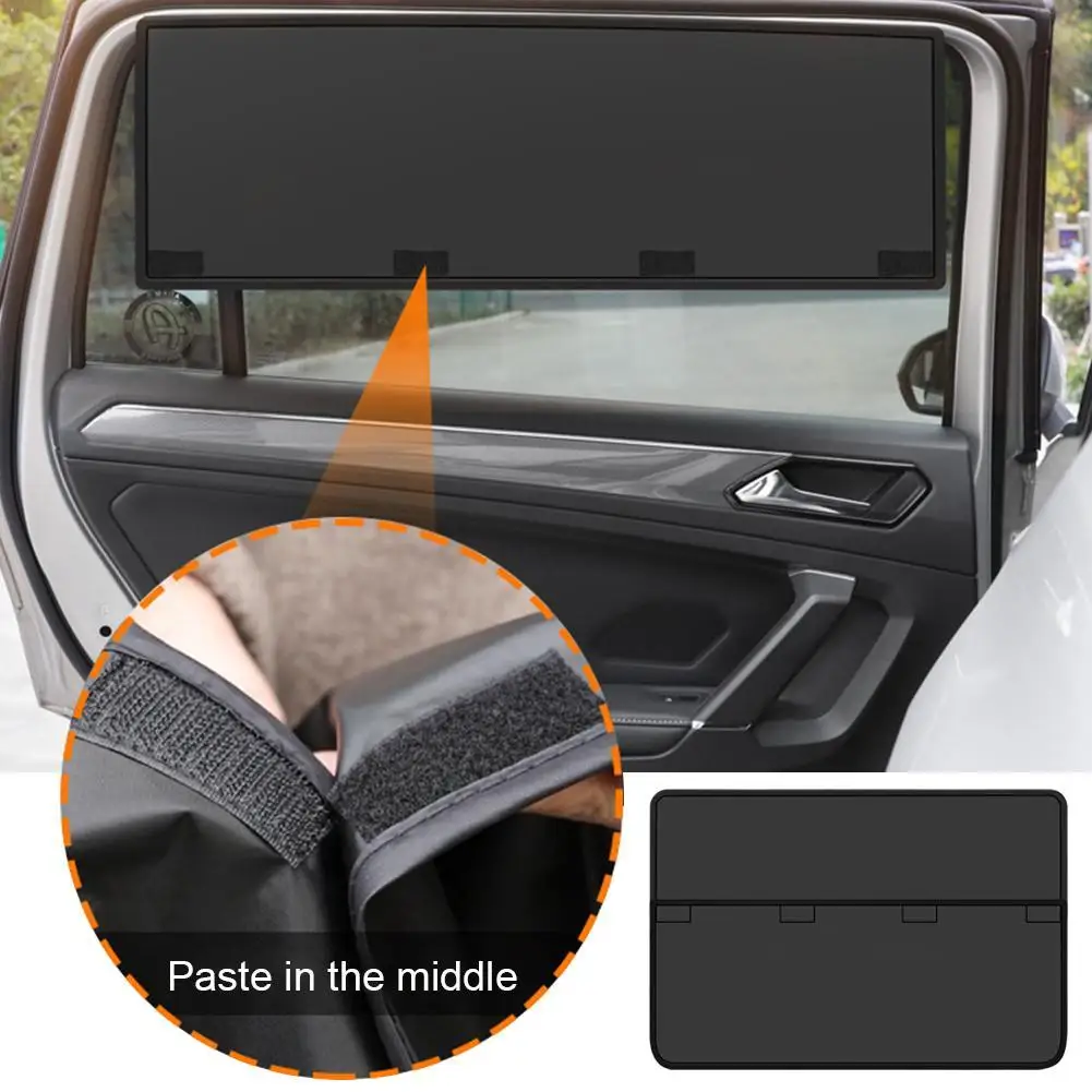 SEAMETAL Magnetic Car Side Window Sun Shade Curtains Removable Design Sun Protection Sunshade Anti-Glare UV-Blocking Curtain