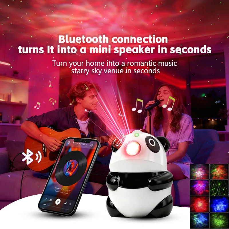 

Проектор Galaxy Panda, звездный проектор, ночник с Bluetooth-динамиком, проектор Galaxy Light для подарков для детей