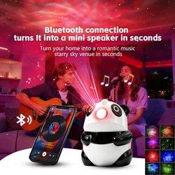panda Galaxy Projector, Star Projector Night Light with Bluetooth Speaker,  Galaxy Light Projector for  Kids Gifts