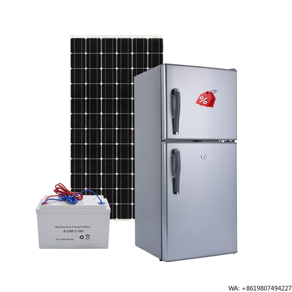 

Hot Sales Domestic Appliances 98L Solar Powered Dc 12V Upright Double Door Refrigerator Solar Refrigerator