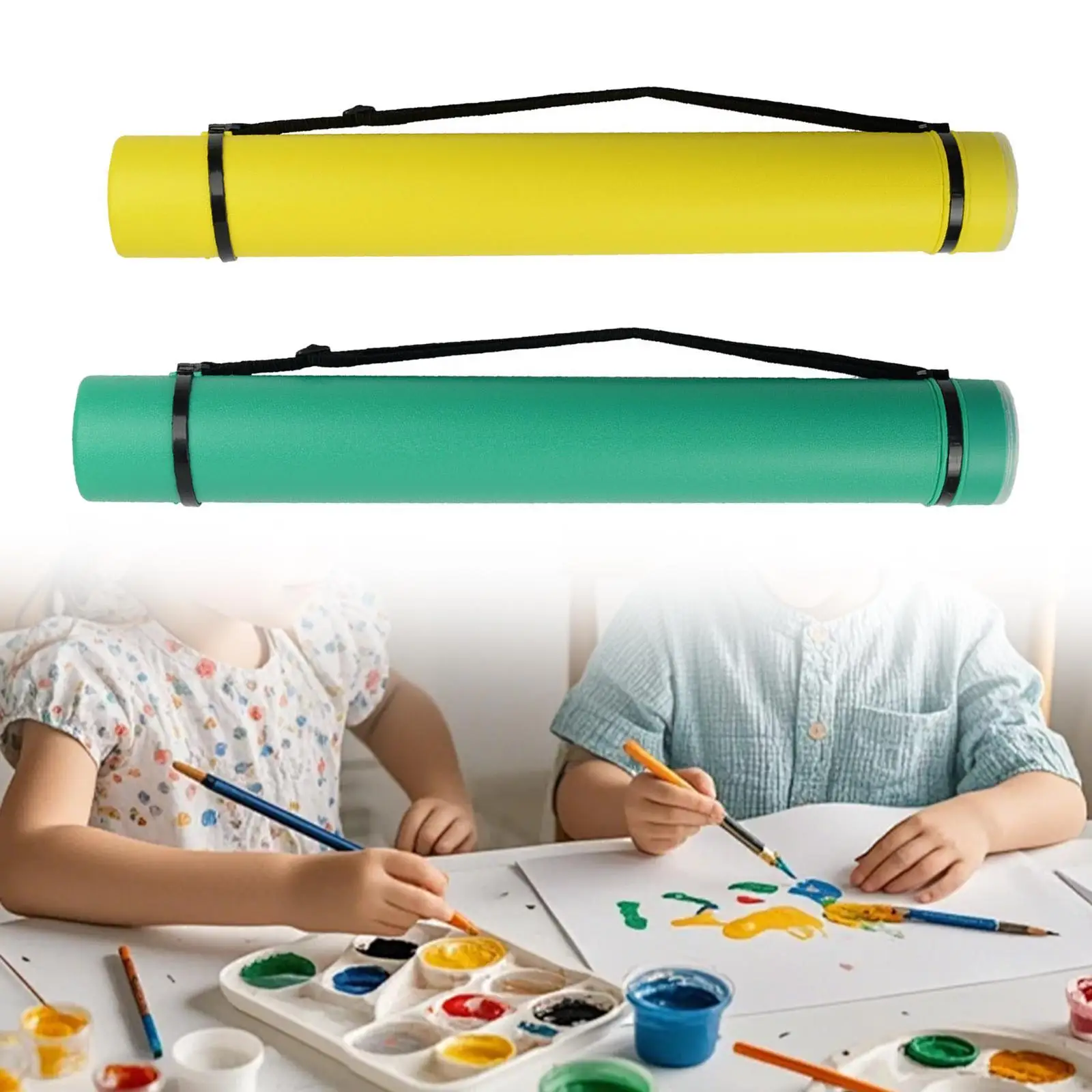 Extendable Poster Tube, Drawing Tube, Telescoping Poster Carrying Case, Scroll Holder for Scroll