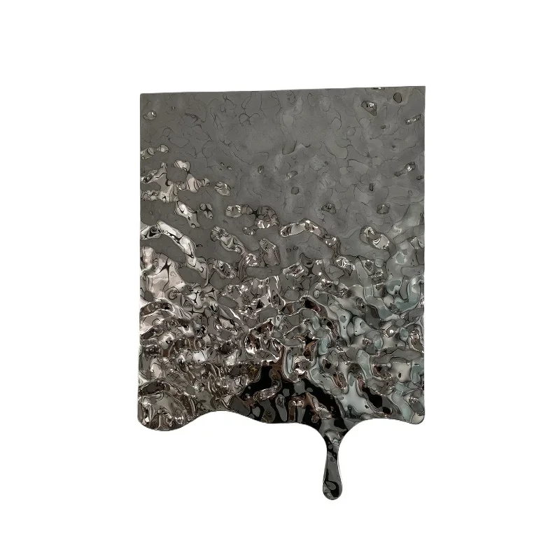 

High-end home, modern simplicity, creative stainless steel drip decoration hanging paintings