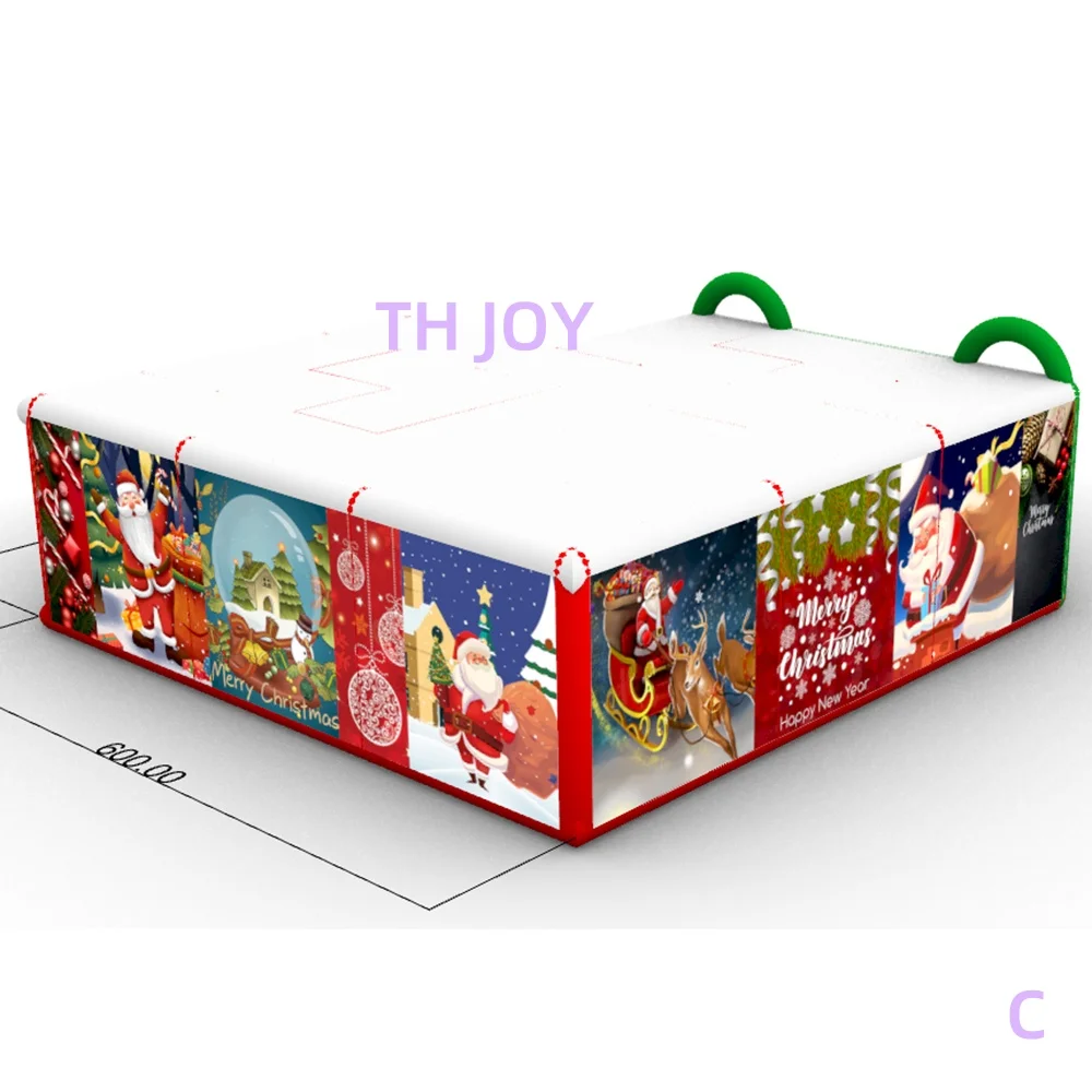 Bateau aérien rapide à porte, location de fête labyrinthe gonflable de noël 6x6m, jeux d'étiquettes laser gonflables, maison amusante à vendre