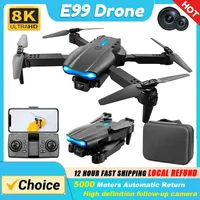 E99 Pro Drone Professional Wide Angle RC Dron HD 4K Camera Mode Foldable Helicopter Aircraft Quadcopter Drone Kid Gift Toys