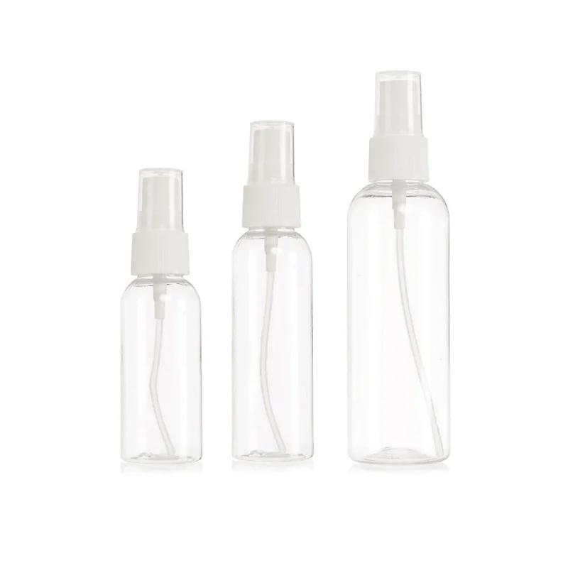 Pet Bottle with Spray Valve and Lid-40ml, 60ml and 100ml