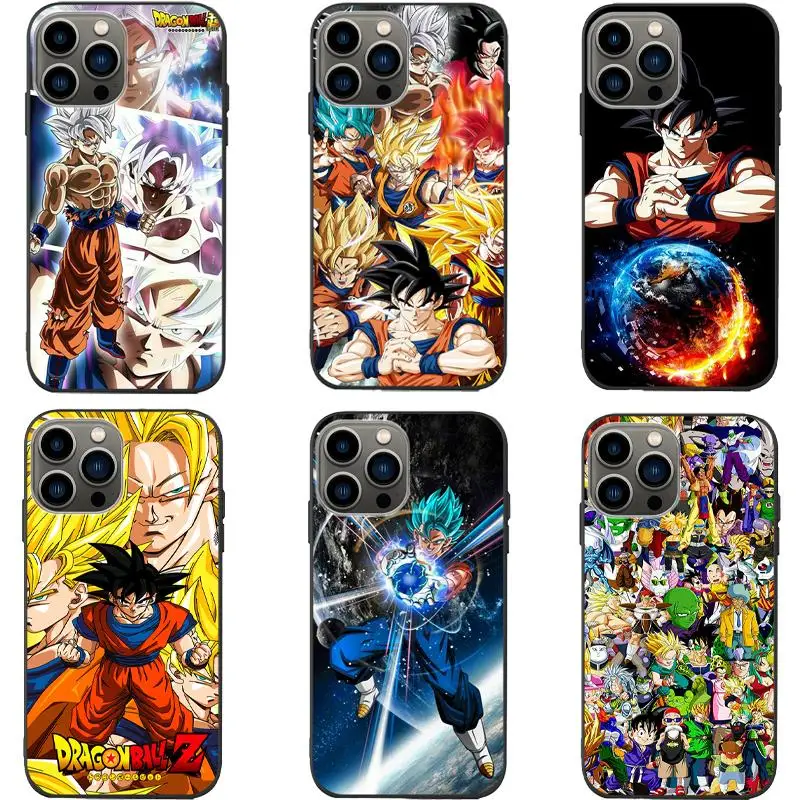 Suitable for Iphone14 Cartoon Anime Dragon Ball Phone Case Son Goku Vegeta Iv Master Roshi Cute Tpu Soft Shell Phone Case