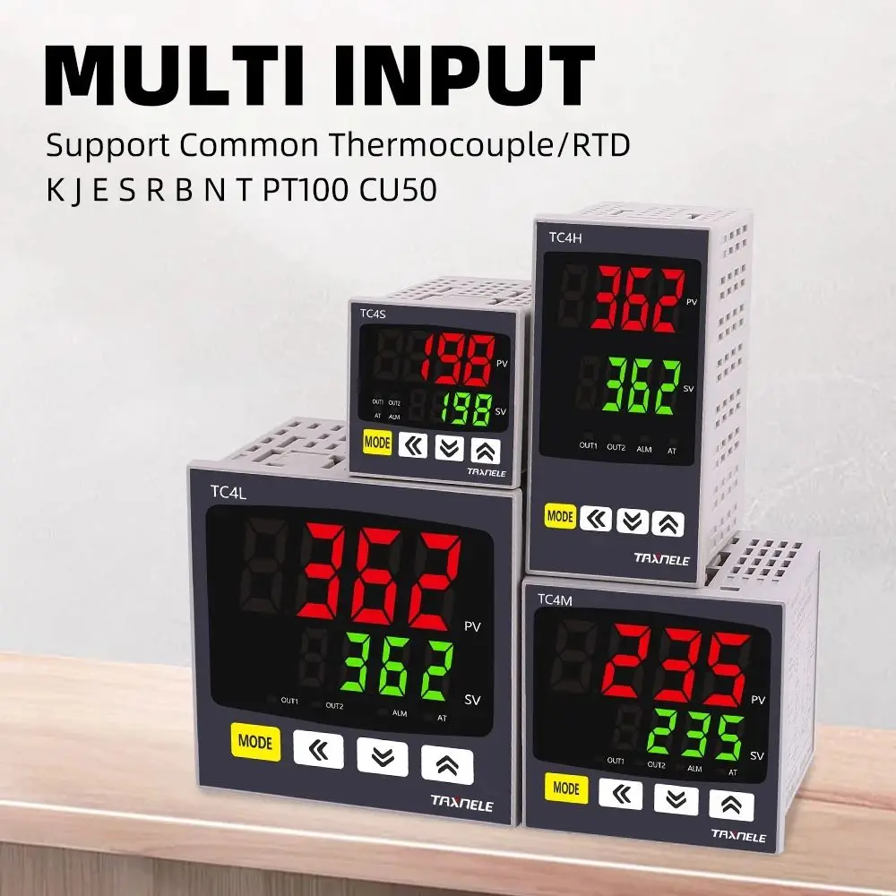 High Precision Output TC4S TC4H TC4L TC4M Regulator Digital PID Thermostat Dual SSR Relay Temperature Controller