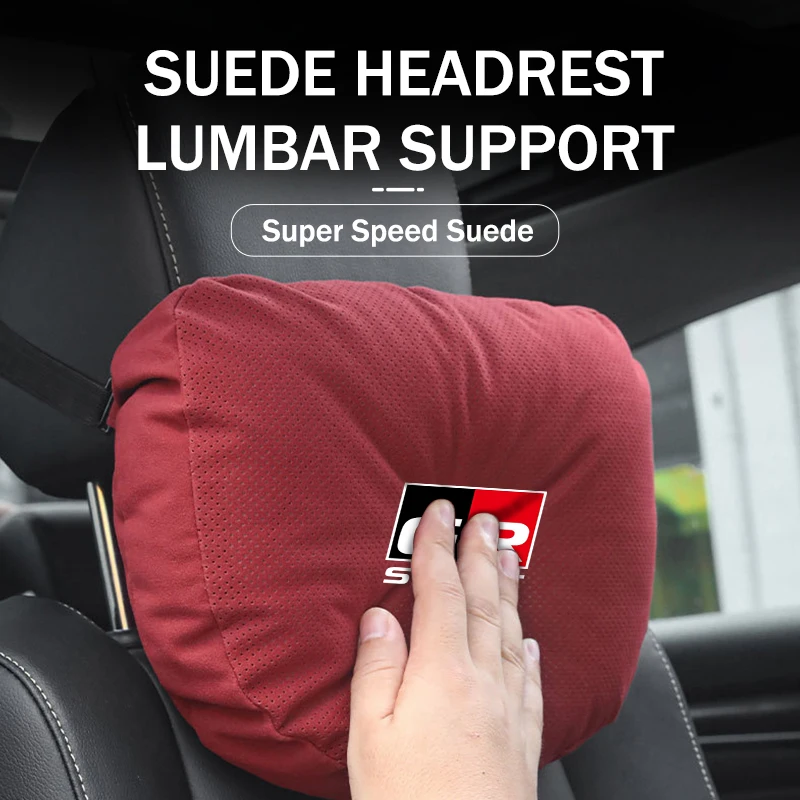 Car Headrest Comfortable Anti-fatigue Lumbar Cushion Suitable For Toyota GR Sport Gazoo Racing Yaris 86 Corolla Hilux Supra view 5
