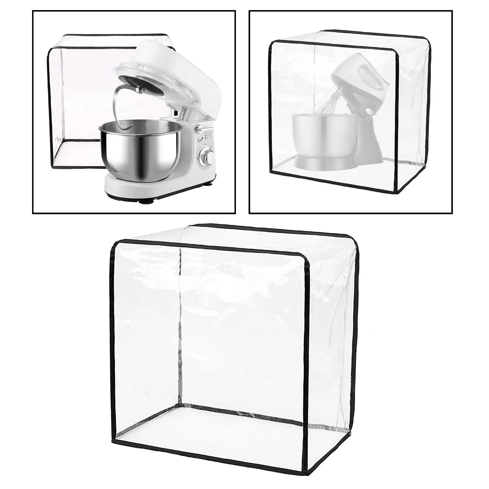 Funda Protectora para Licuadora, Cubierta Transparente de PVC para Electrodomésticos de Cocina, Protector para Batidora, Bolsa de Almacenamiento para Accesorios de Cocina