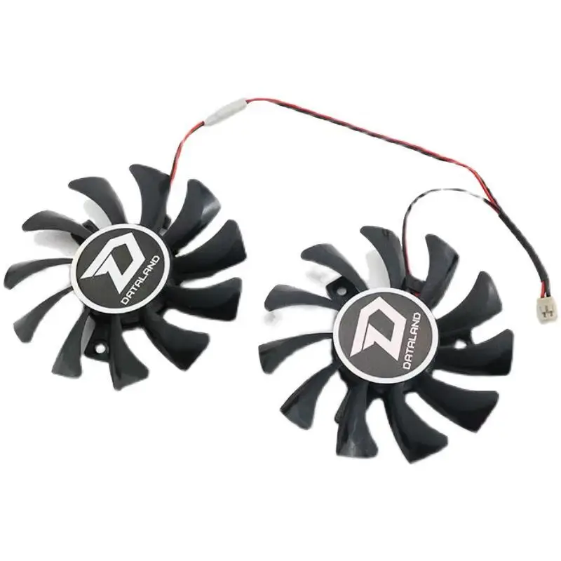 2pcs GA81S2U 75MM 2PIN for Dylan R7 350 R7 240 R7 250 Cool 2g DC graphics card cooling fan