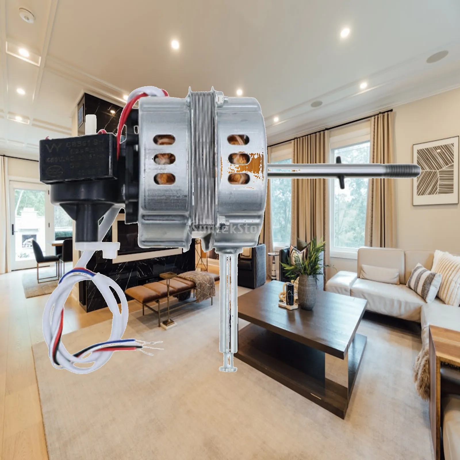 Compact 50W Electric Fan Motor Universal Replacement Wire Motor for Table Stand Wall Desk Fans Home Airflow Solution