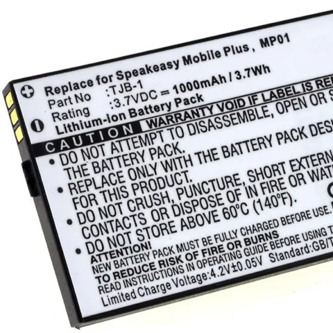 Аккумуляторы Li-Ion TJB-1 1000mAh для Binatone BB100 Plus B200 BB200 SpeakEasy