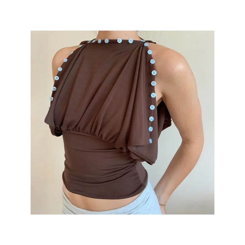 

European And American Fashion Waist And Thin Tight Top for Women, Sexy Spice Style Sleeveless Women'S Top