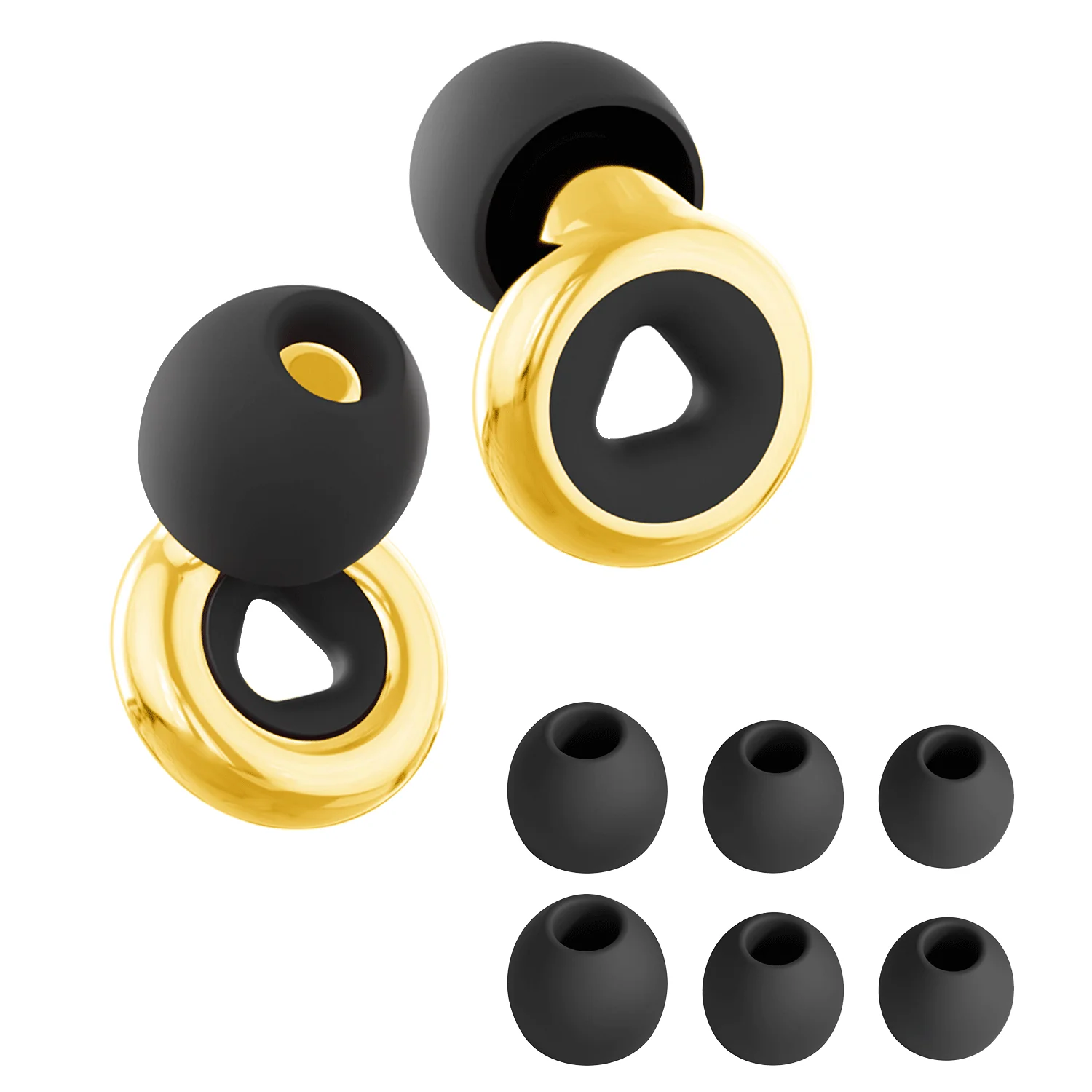 HUAK Reusable High-Fidelity Earplugs – Silicone Noise Cancelling, Ideal for Motorcycle, Travel, Swimming & Sleep