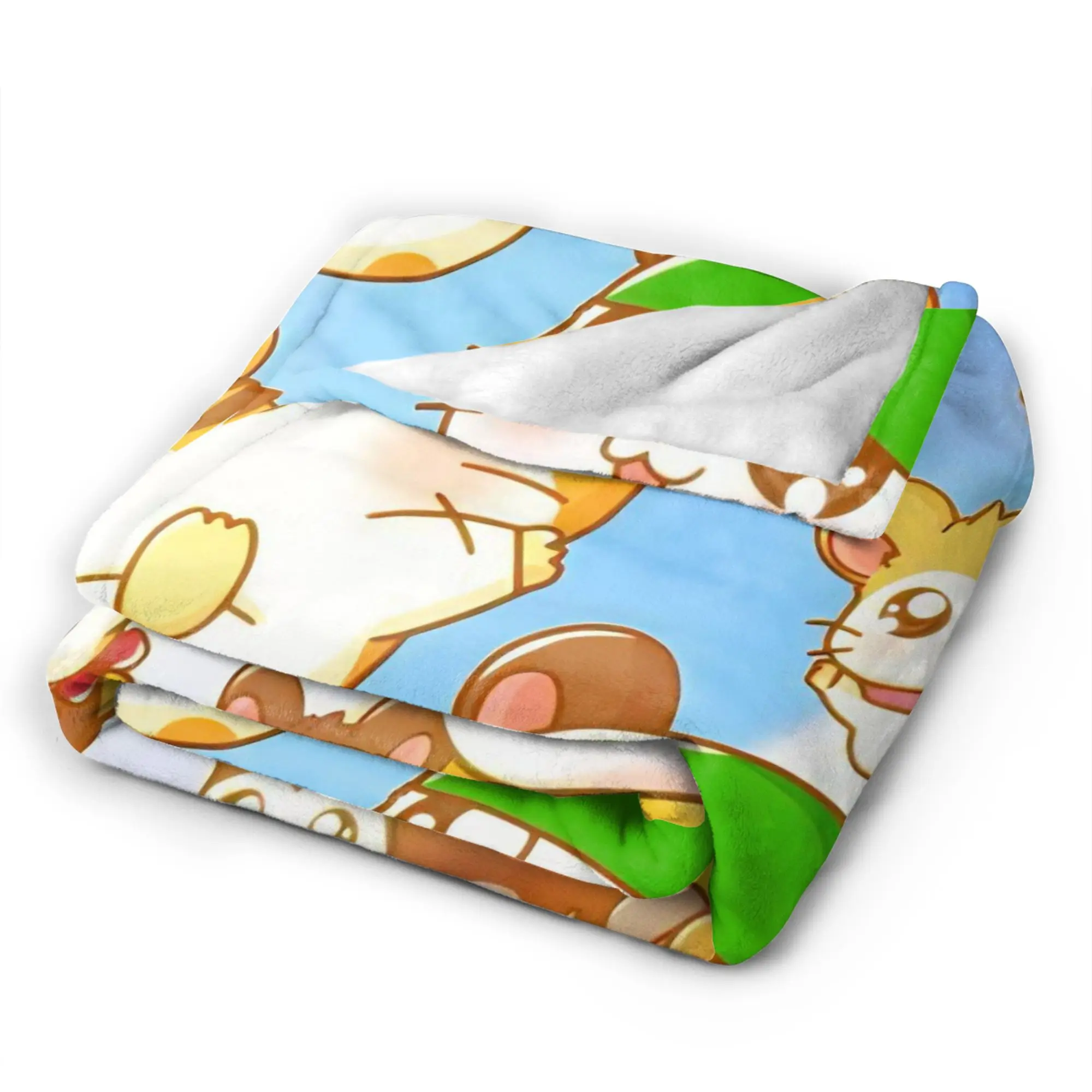 Cute Hamtaro  Warm Soft Blanket  Kids Adult Plush Throw Blanket Comfortable Couch Chair Flannel Bedspread Sofa Bed Cover