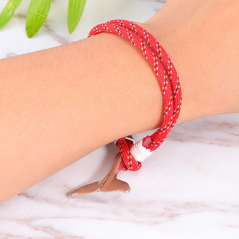 

2Pcs Couple Bracelets Paracord Survival Rope Chain Wristband Perfect Gift Casual Work Accessory