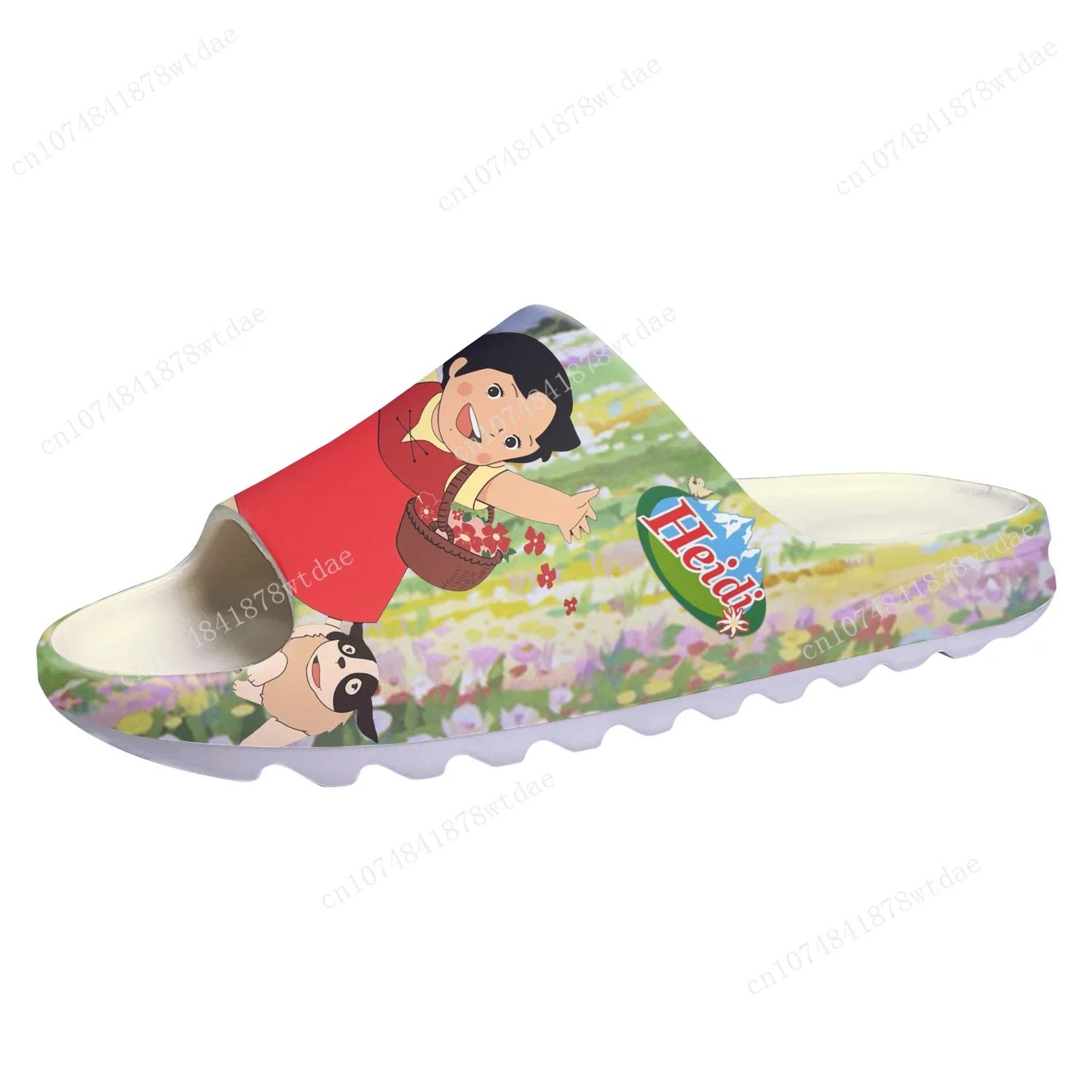 A Girl Of The Alps Soft Sole Sllipers Heidi Mens Womens Teenager Home Clogs Anime Step In Water Shoes On Shit Customize Sandals