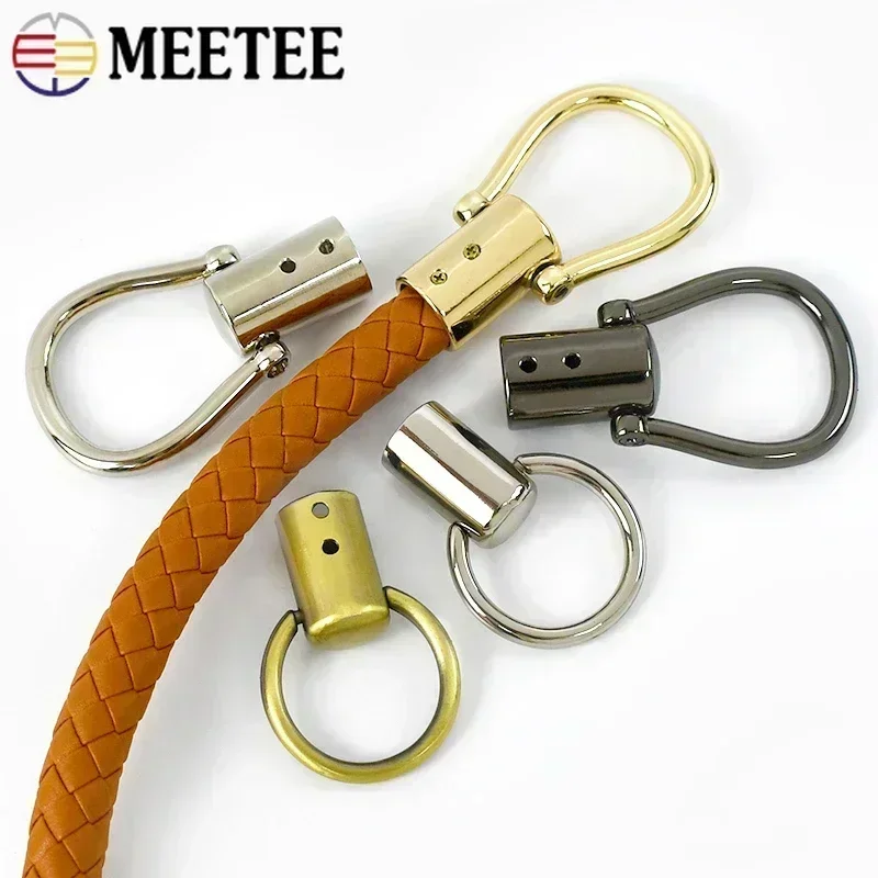 5/10/20/30Pcs 12X46mm Metal O Ring Bag Strap Stopper Cord Buckle Handbag Handle Cap Connector Hanger Hook DIY Hardware Accessory