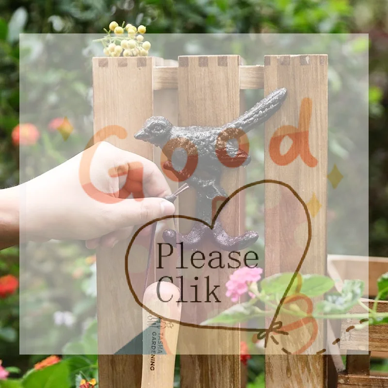 【HG】Cast Iron Bird Shaped Wall Hook Rust Resistant Vintage Look For Outdoor Home Garden Decor