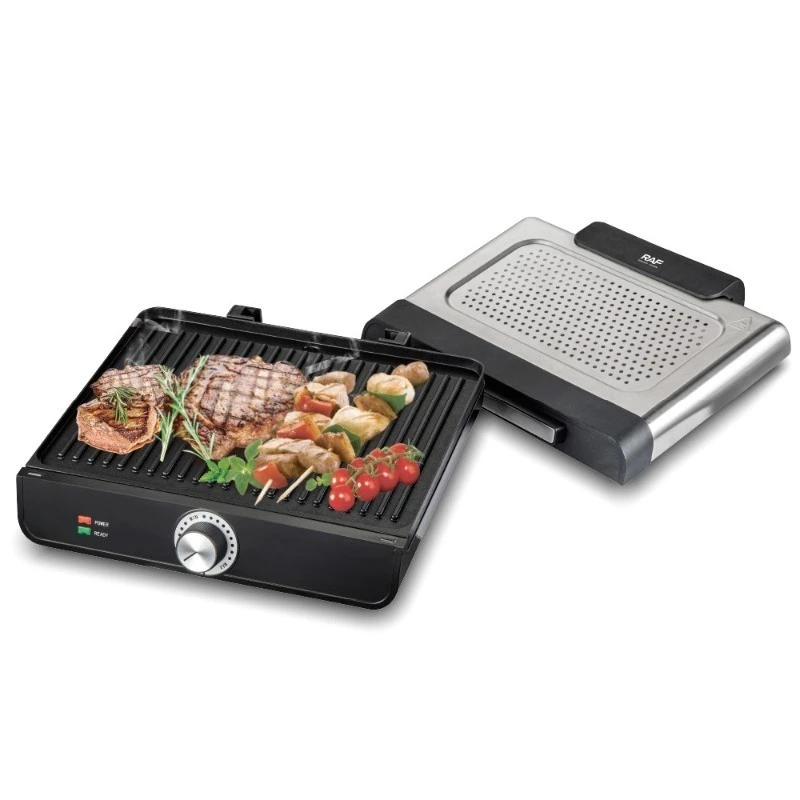 Household smokeless grilling steak machine, teppanyaki sausage grilling machine translation cover removable steak machine