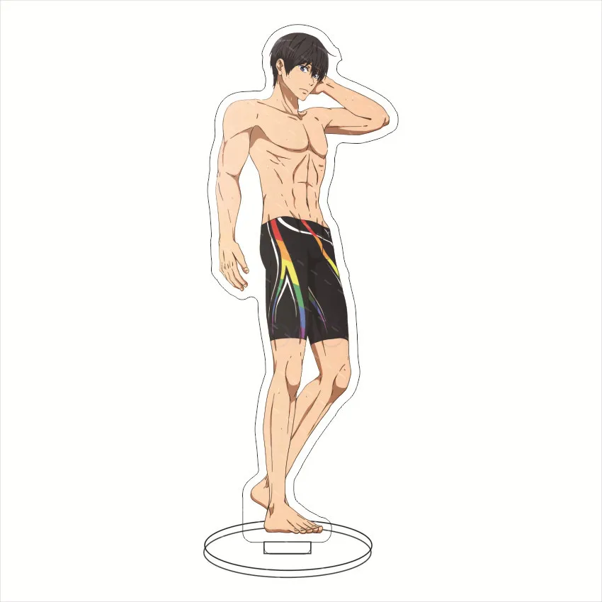 Figura de Acrílico de Anime de 16 CM ¡Gratis! Nanase Haruka Matsuoka Rin Tachibana Makoto Hazuki Nagisa Cos Regalos de Navidad Adornos Decorativos