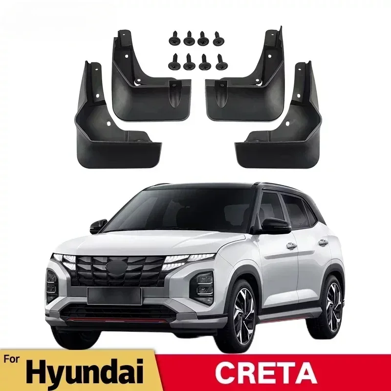 Брызговики для Hyundai Creta 2021 2022 2023, брызговики, брызговики, передние и задние колеса, автомобильные аксессуары, 4 шт.