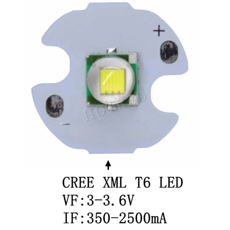 10PCS LED Taiwan XMLM T6 5050 LED 10000K 10W Cold White super bright High Power LED Emitter Diode with 14mm 16mm 20mm 25mm PCB