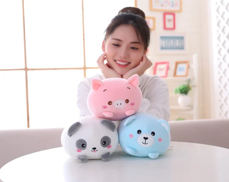 

9 Kawaii Styles Squishy Animal Cats Hamster Elephant Plush Toy Pillow Cartoon Panda Piggy Bear Dinosaur Stuffed Doll