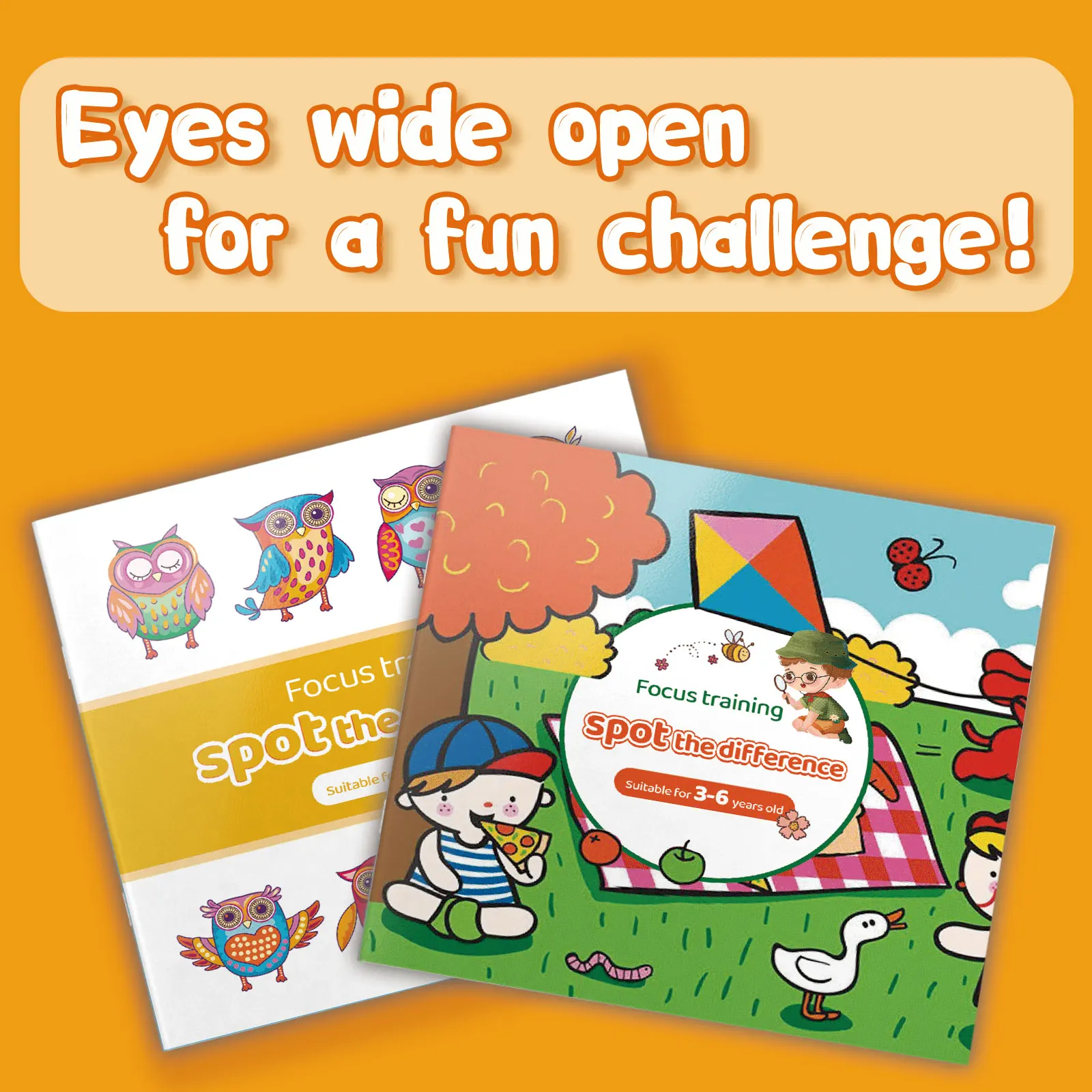 

Kids Spot the Difference Workbook – Picture Comparison Games to Improve Focus and Observation Skills