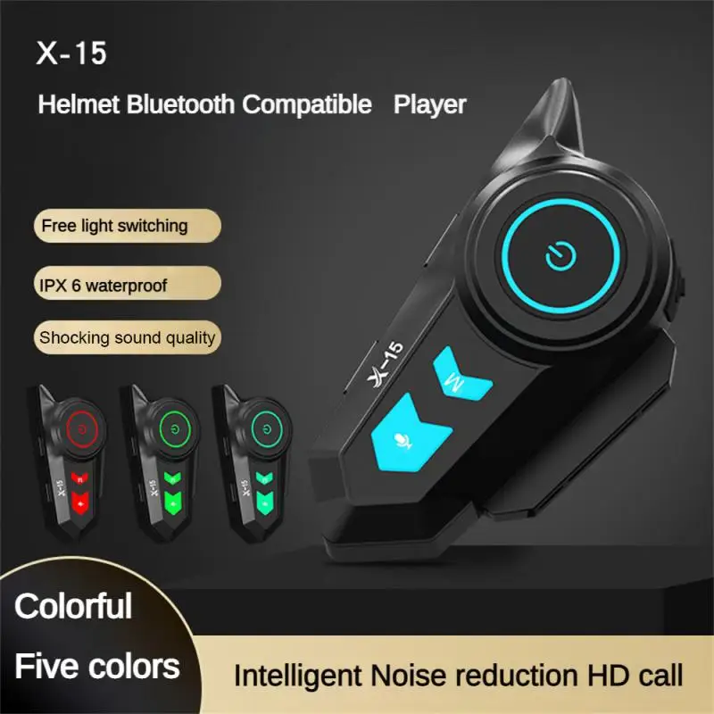 

Motorcycle Helmet Bluetooth 5.0 Headset Waterproof Wireless Handsfree Music Speaker Auto Answer Stereo For Racing Riders Skiing