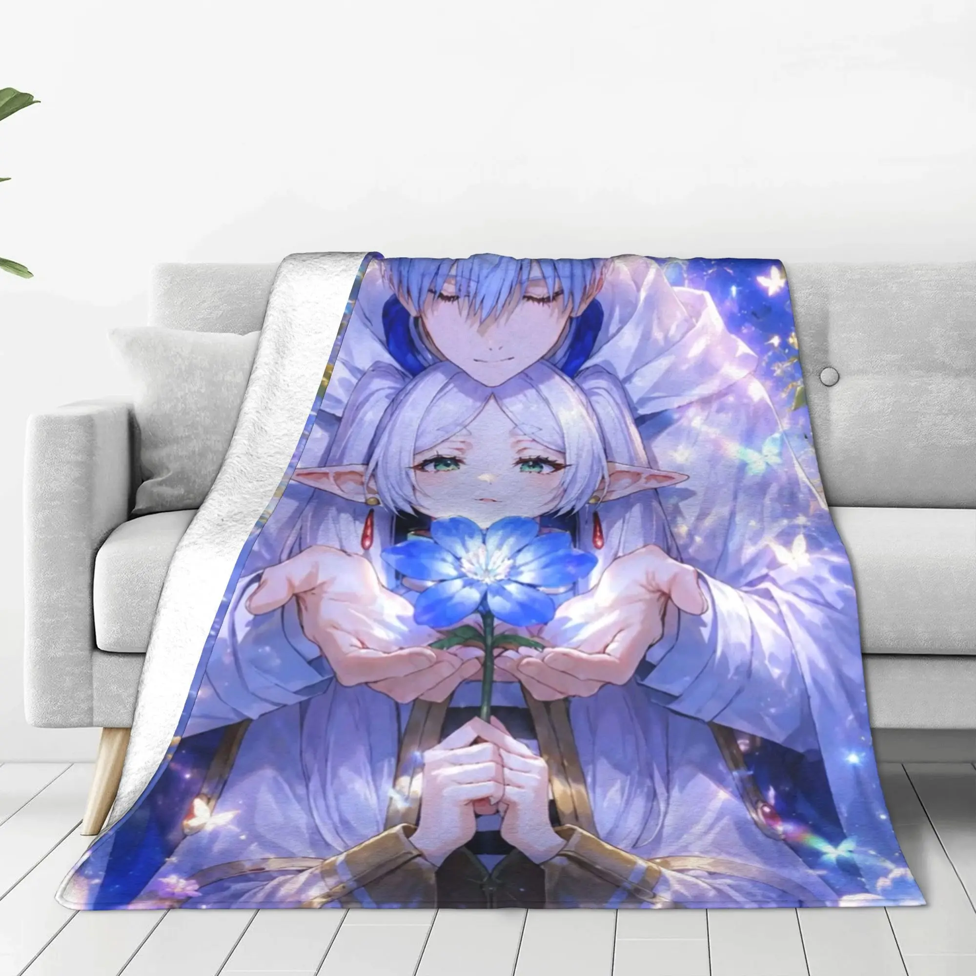 Frieren Beyond Journeys End Blanket All Season  Breathable Ultra-Soft Throw Blankets For Office Couch Bedding Throws