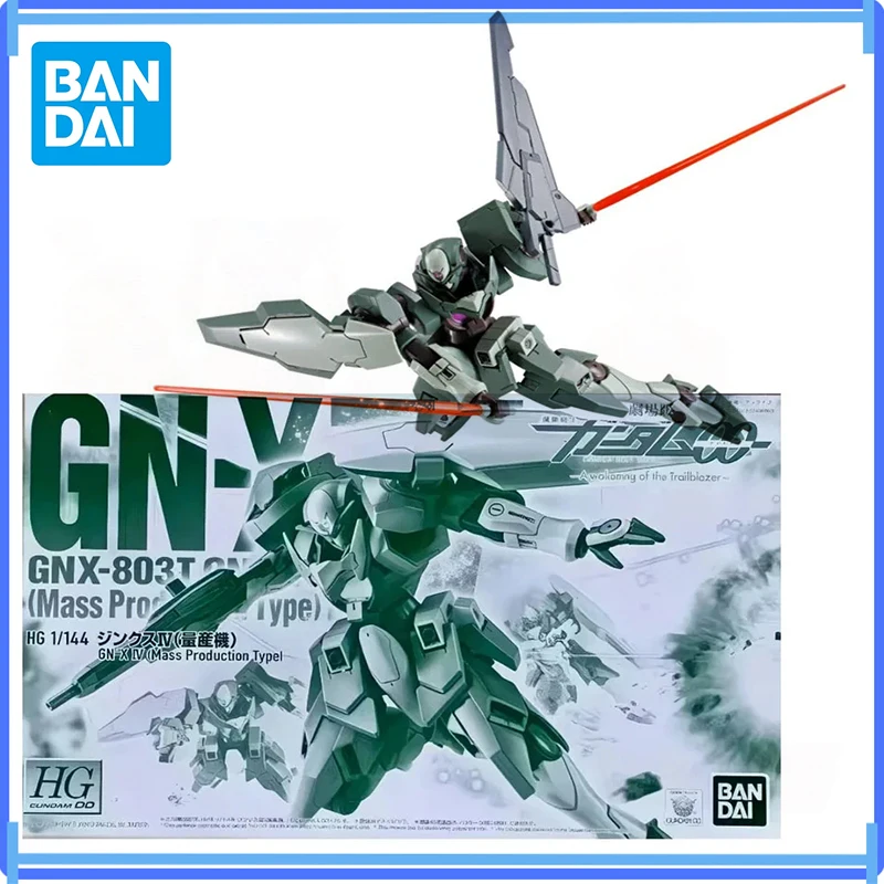 Auf Lager Bandai Original Gundam HG 1/144 Gn-XIV (Massenproduktionstyp) Anime Actionfigur Modellbausatz Montage Spielzeug Geschenk für Jungen