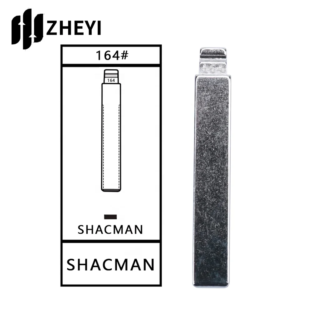 SHACMAN-mando a distancia Universal sin cortar para Shaanxi Delong 164, hoja de llave en blanco sin cortar, llave de control remoto para coche, 164