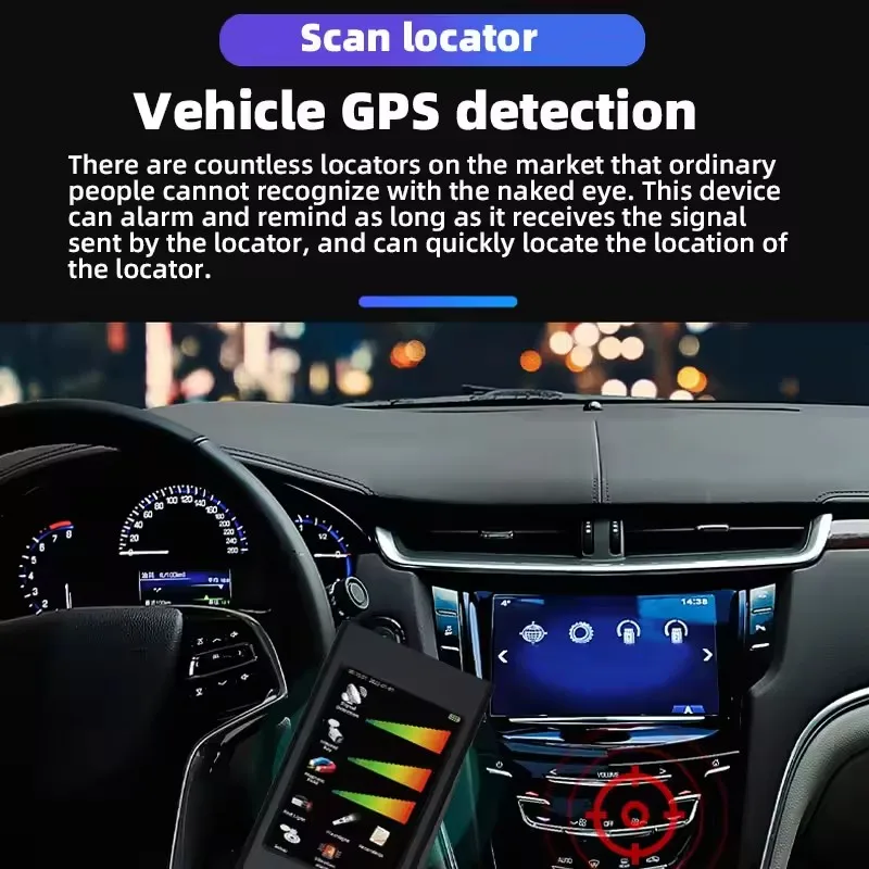 

Intelligent Anti Spy Detector Touch Screen Anti Bug/Tracker/Camera Innovative Infrared Cam Laser Detector Spy Gadgets AI Scanner