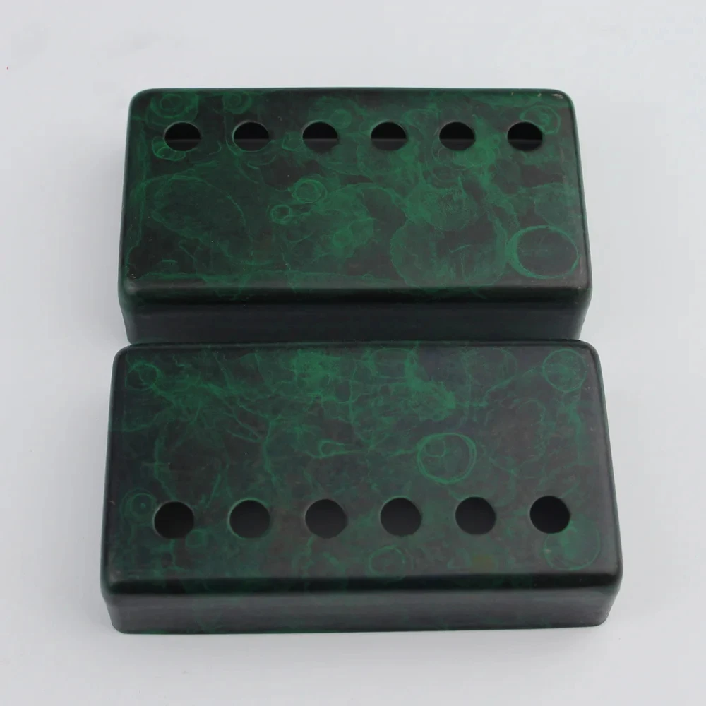 1 Set Humbucker Guitar Pickup Covers Cupronickel Material Blackish Green for LP Guitar Parts 52 50MM