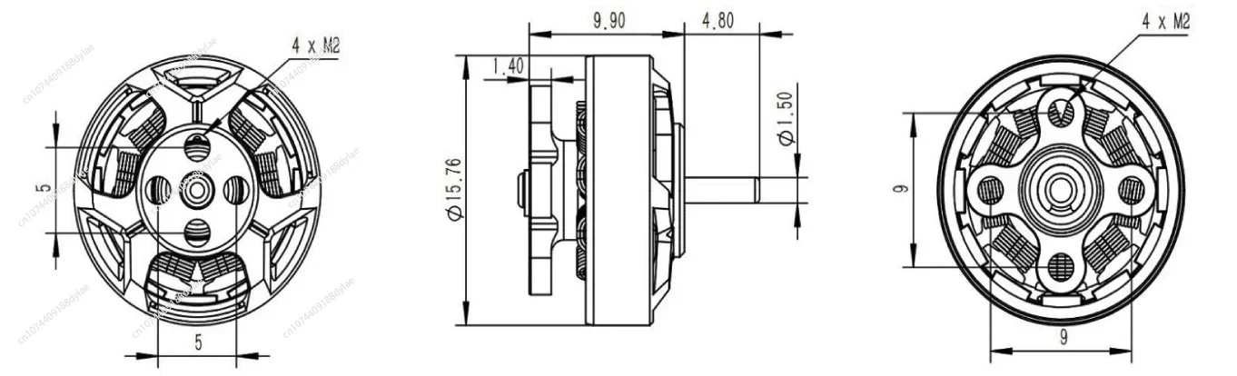 GTS V3 1203 11500KV 2S 8000KV 6000KV Motor sem escova para hélice de 2 ~ 3 polegadas RC FPV Racing DIY
