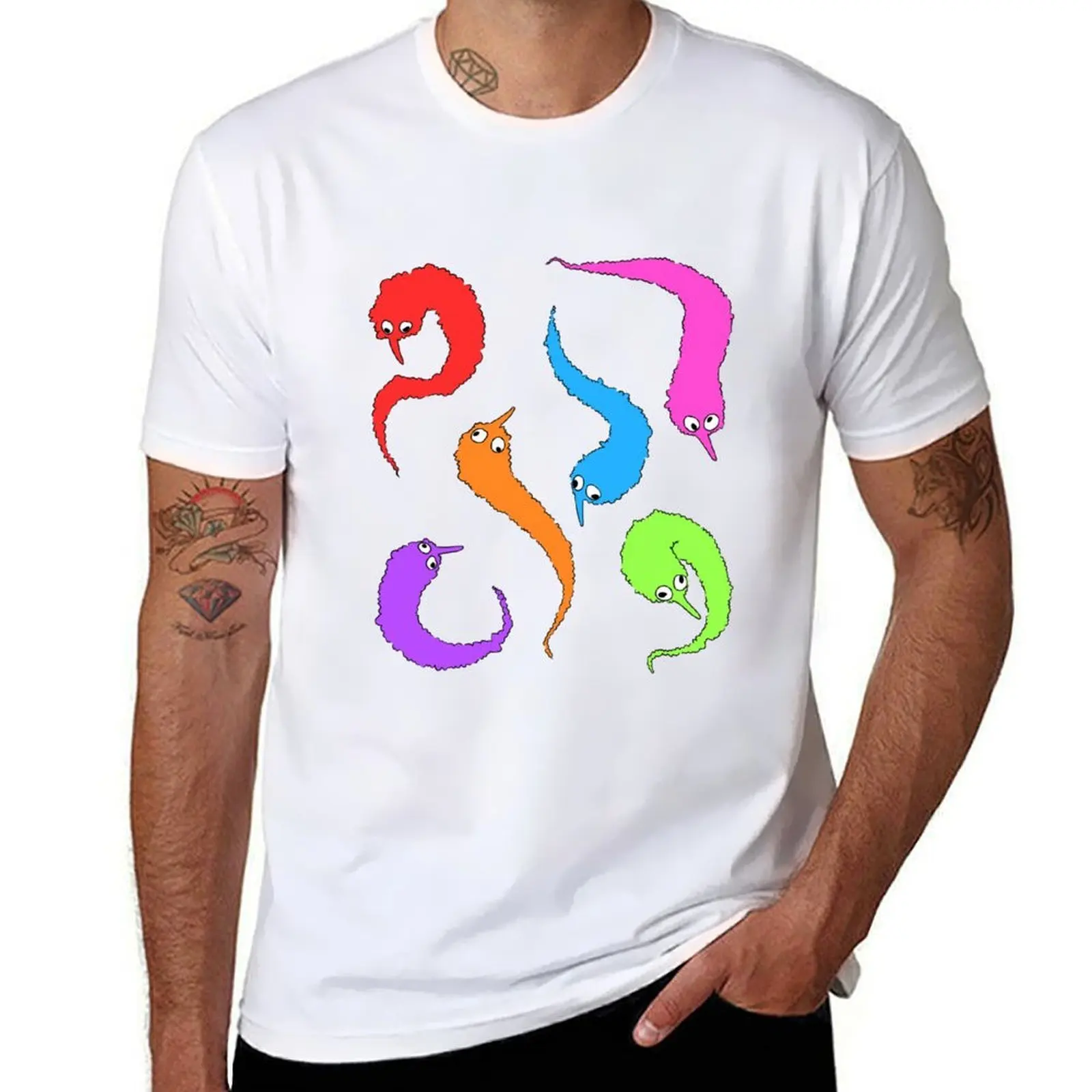 

worm on a string party T-Shirt man t shirt heavy cotton graphic t shirts for man T-Shirt