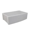 Évier de ferme rectangulaire moderne en céramique, couleur blanche, bol unique, éviers de cuisine sous plan 4