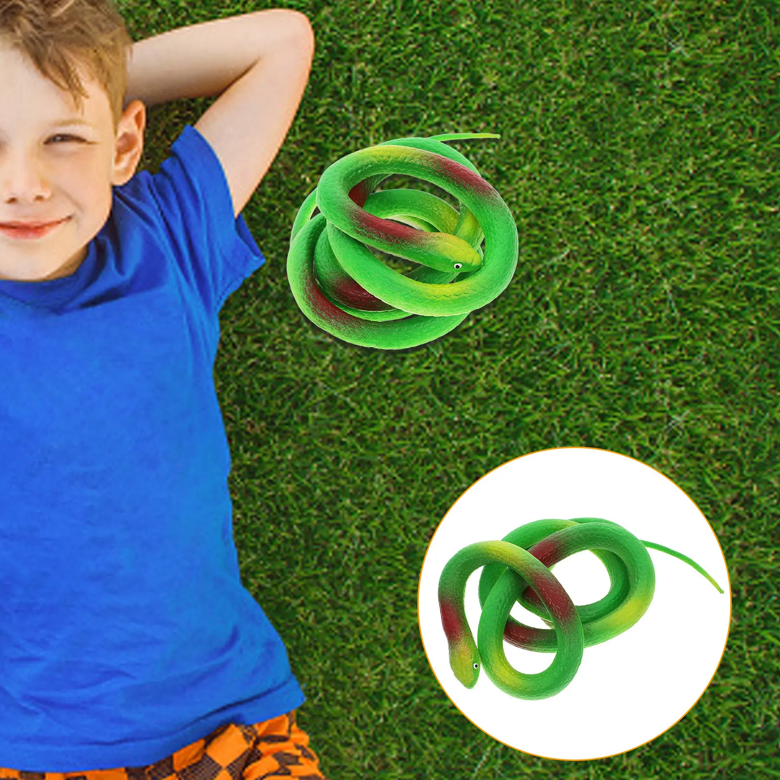 

Fake Snake Prank April Fools' Day Scary Artificial Ornament Toys PVC Funny Realistic Snakes
