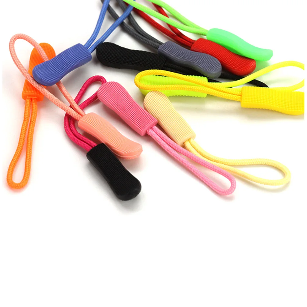 

100pcs Zipper Pullers Replacement Durable Zipper Head Extension For Luggage Bags Suitcase Clothing Handicraft Sewing Supplies
