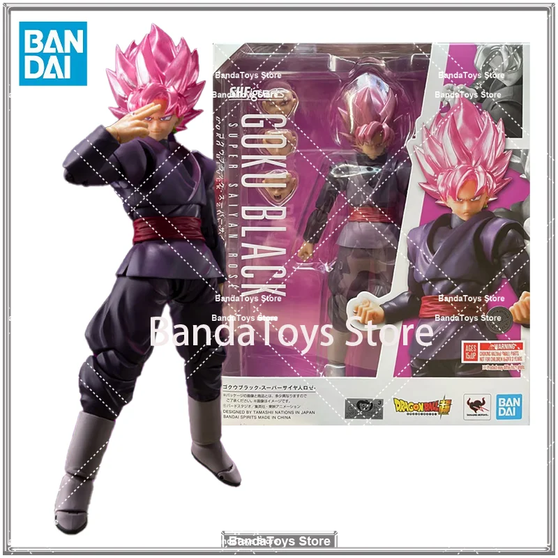 

В наличии оригинальные Bandai S.H.Figuarts SHF Goku Black Super Saiyan Rose Rerelease Edition Dragon Ball супер аниме модель игрушки