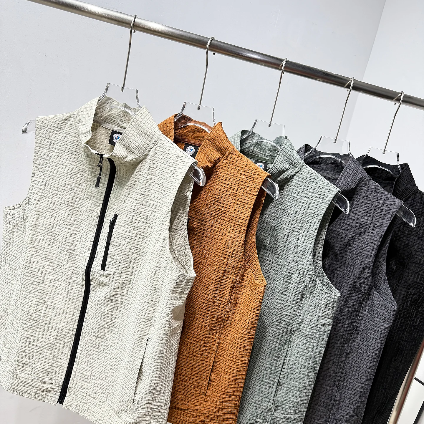 Outdoor Sports Water-Resistant Stand Collar Vest Men's Women's Texture Feeling Layering God Tool Functional Series Mountain S...
